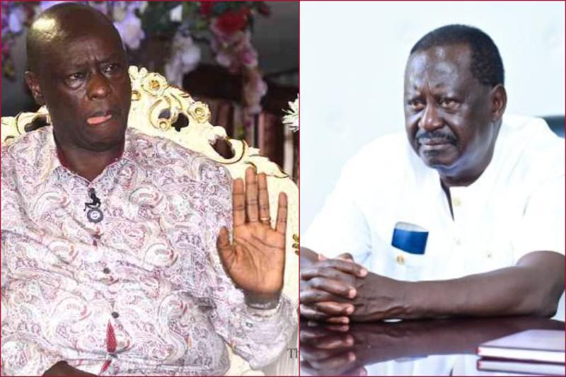 File photos of former deputy president Rigathi Gachagua and ODM leader Raila Odinga.